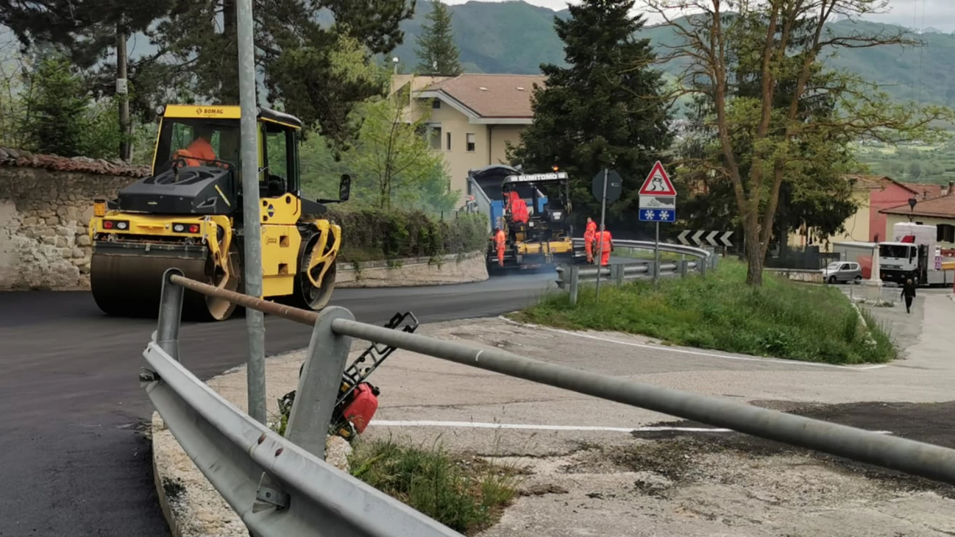 Provincia dell’Aquila conclusi i lavori sulla S.S. 82 e sulla strada regionale 471 in vista del passaggio del Giro d’Italia.